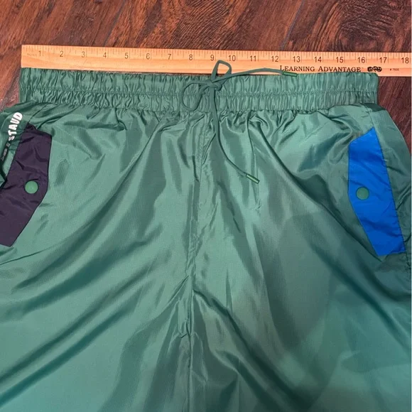 New Balance X Staud Bungee Track Pants Size Large Green Blue Oversized Baggy - Picture 13 of 16